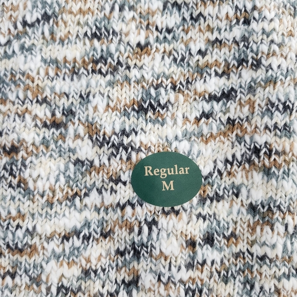 L.L. BEAN Women's Cotton Ragg Funnel Neck Pullover Knit Sweater‎ Medium NEW Cozy - Picture 5 of 11